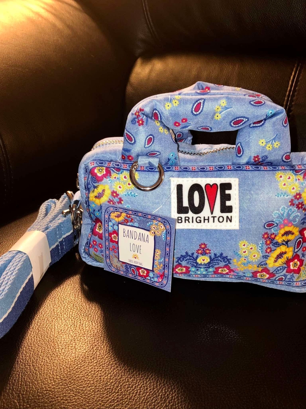Brighton "Bandana Love" Pouch Crossbody Bag